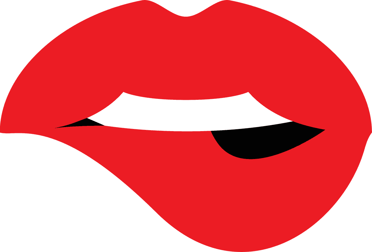 woman lips isolated on white background