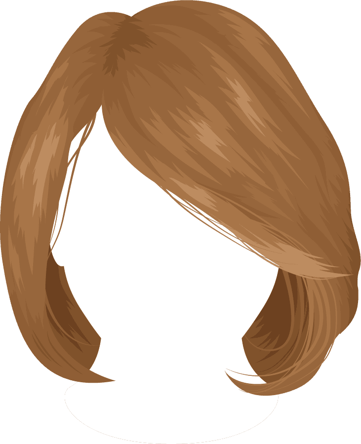 women hairstyle back view icons collection