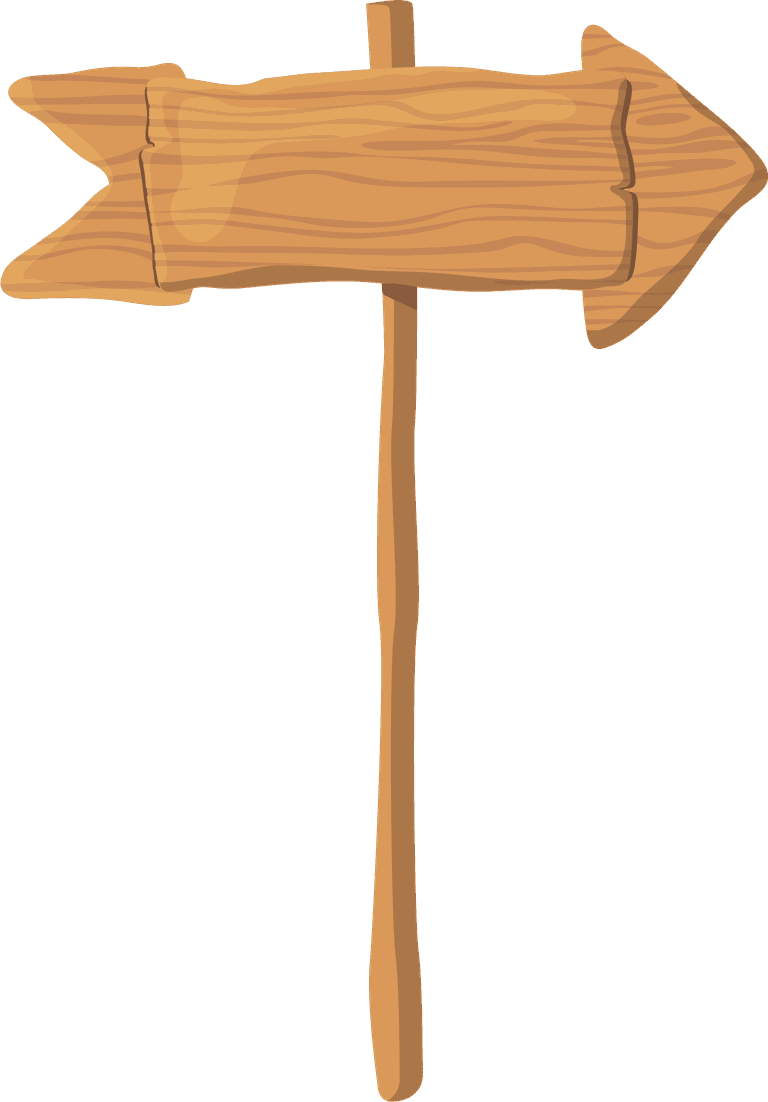 wood boards stick flat collection for directional signage in rustic themes