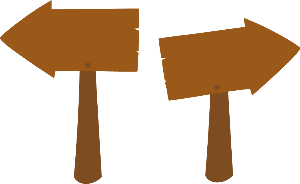 Wooden sign boards and bridges design