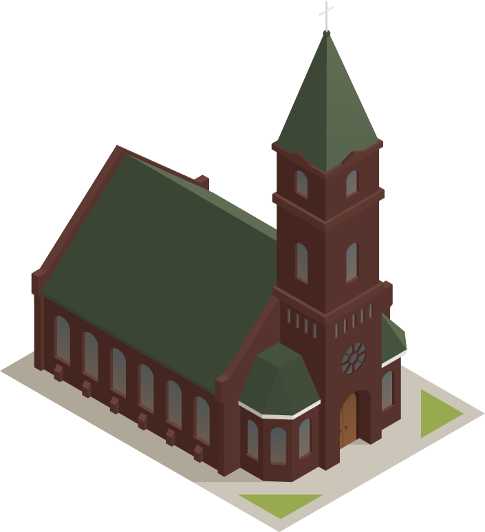 world religions buildings isometric icons showcasing diverse architectural styles for educational purposes
