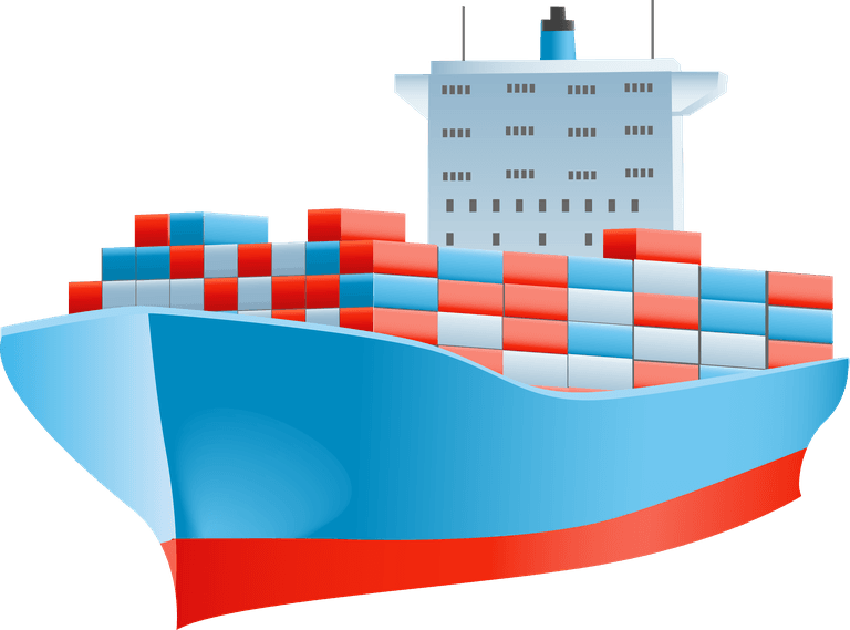 world transport design vector featuring a cargo ship with colorful containers for logistics solutions