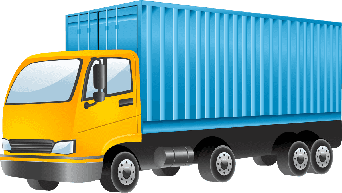 world transport design vector featuring a colorful cargo truck for logistics and shipping