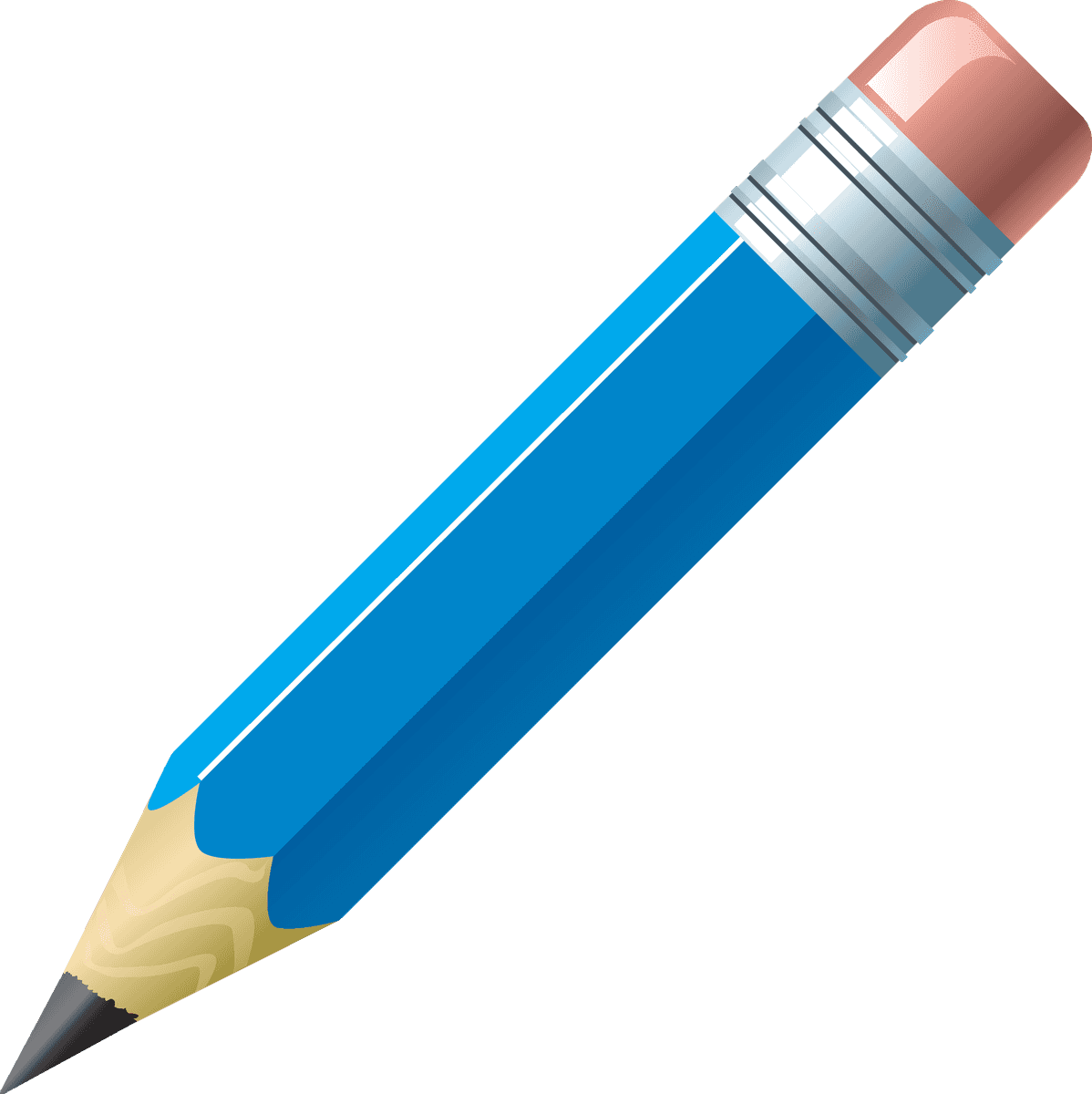 writing and drawing icons featuring a colorful pencil for creative projects and notes