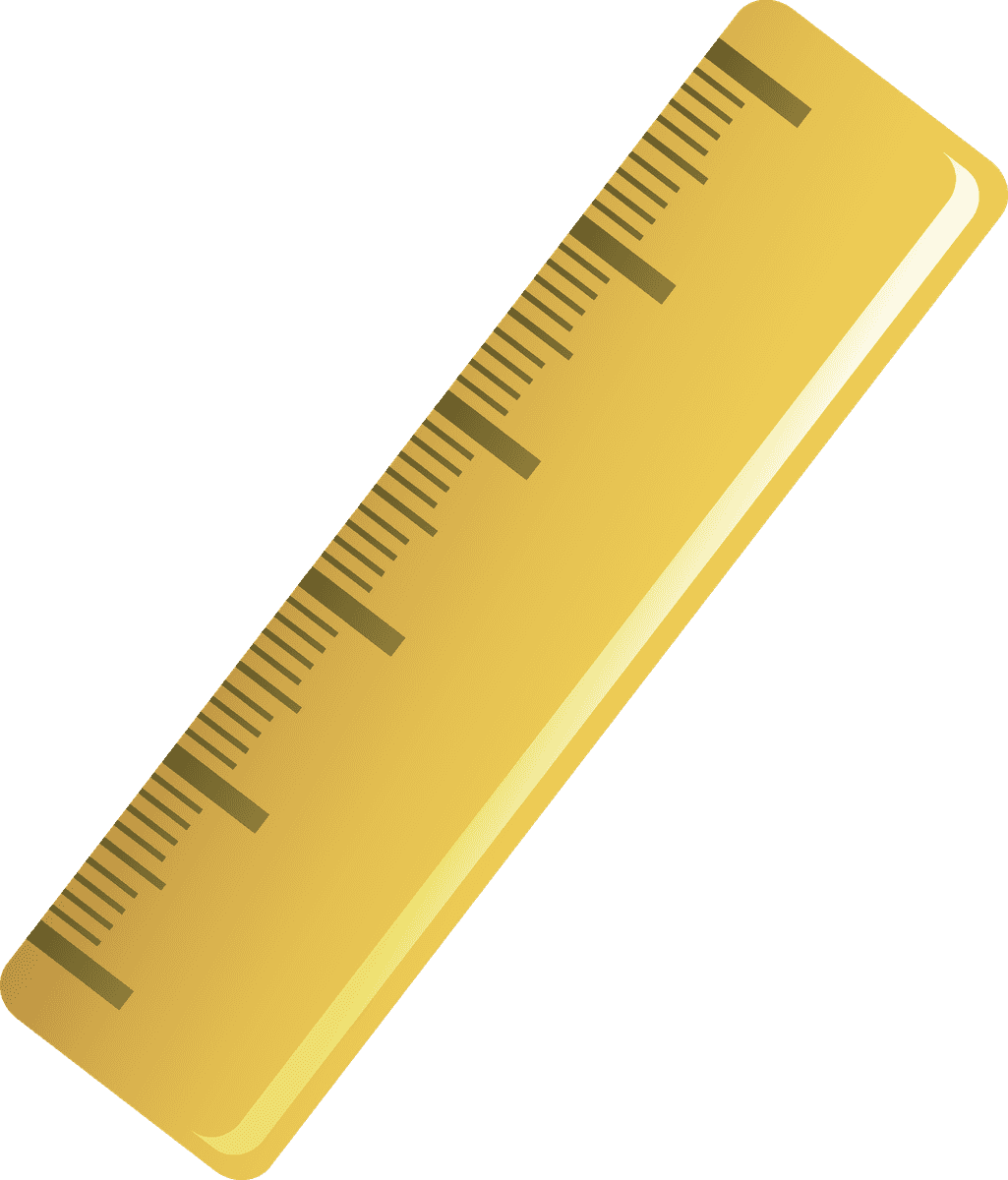 writing and drawing icons featuring a sleek golden ruler for creative projects