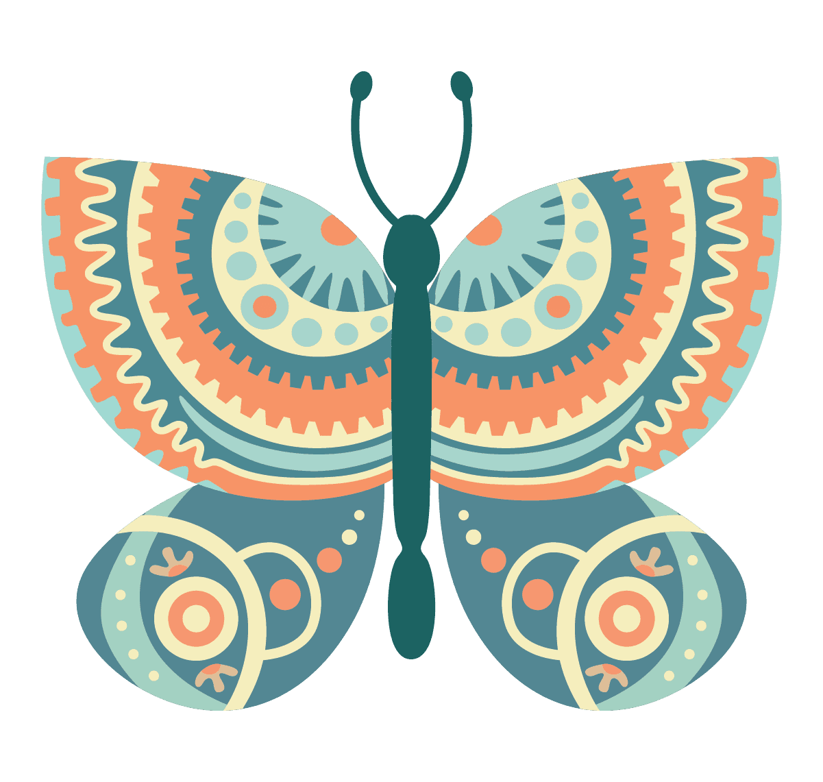 decorative colorful spring butterfly with vibrant patterns for seasonal celebrations