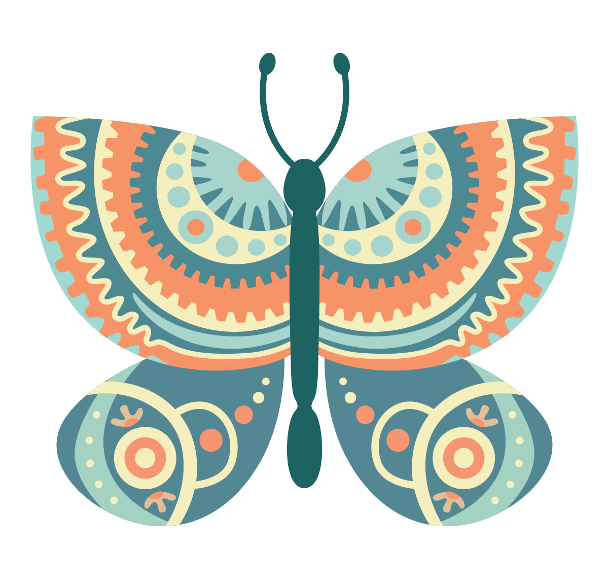decorative colorful spring butterfly with vibrant patterns for seasonal celebrations