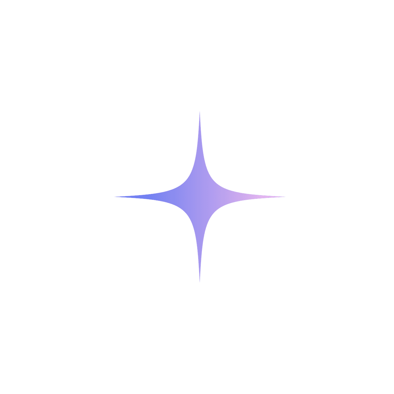 Y2K dazzling 4-pointed purple star element