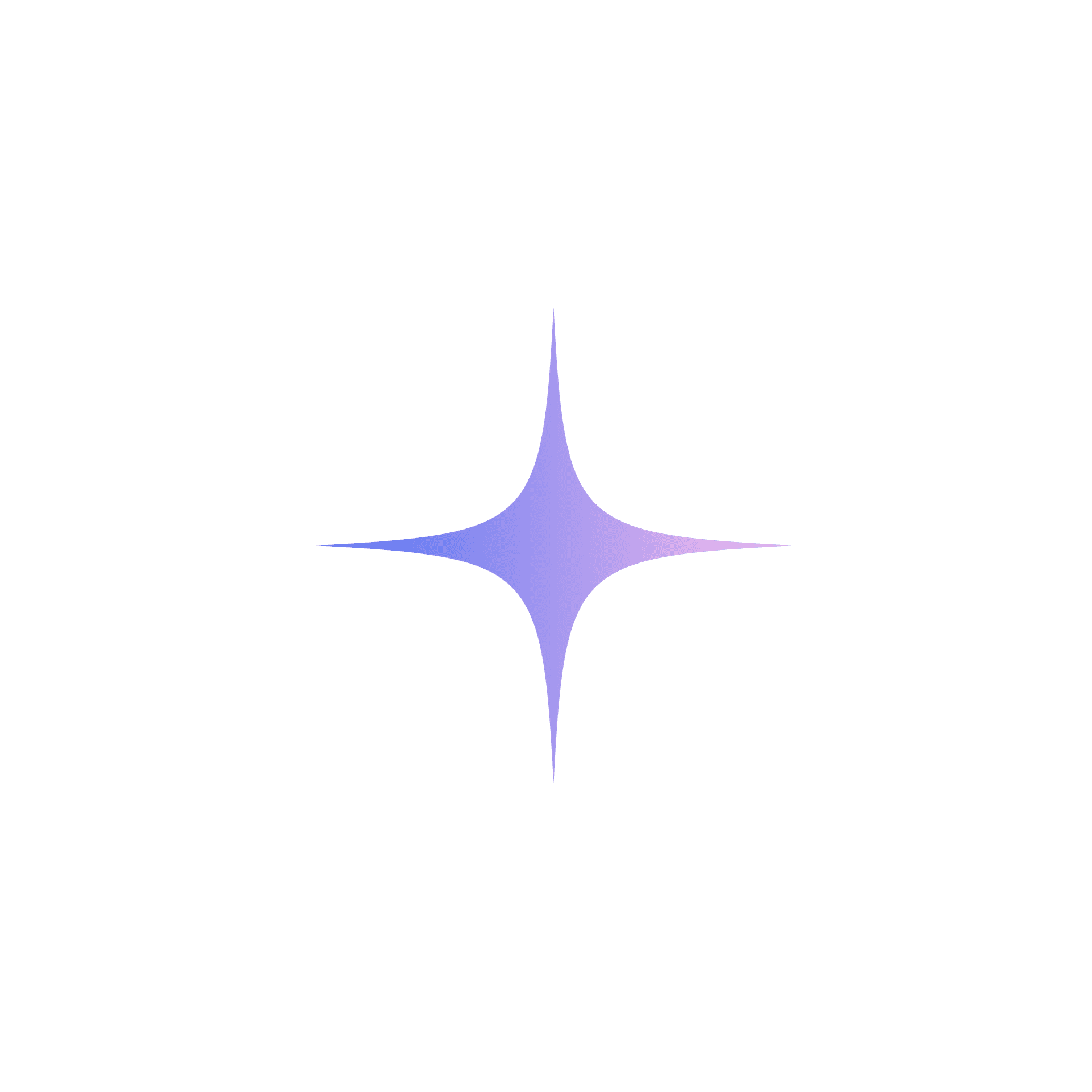 Y2K dazzling 4-pointed purple star element