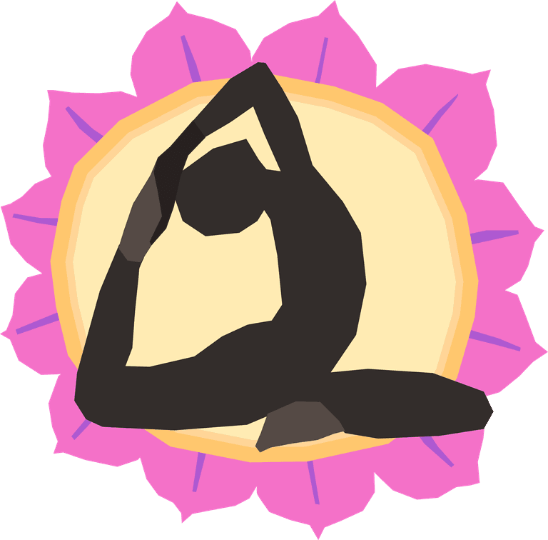 yoga yoga icons set showcasing flexible poses for wellness and mindfulness applications