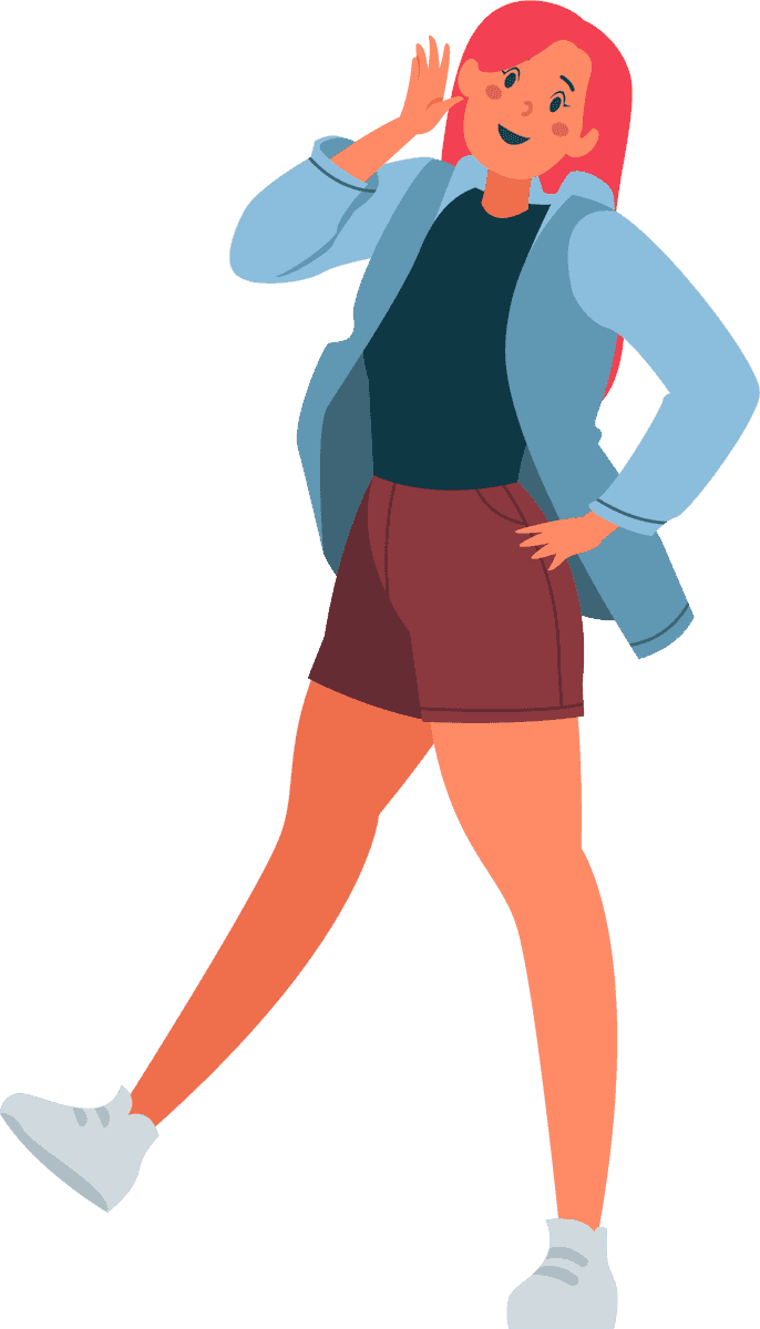 young people posing photo with vibrant colors and casual outfit for social media use