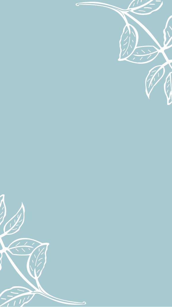 abstract background with minimal flat botanical leaves and branches pattern