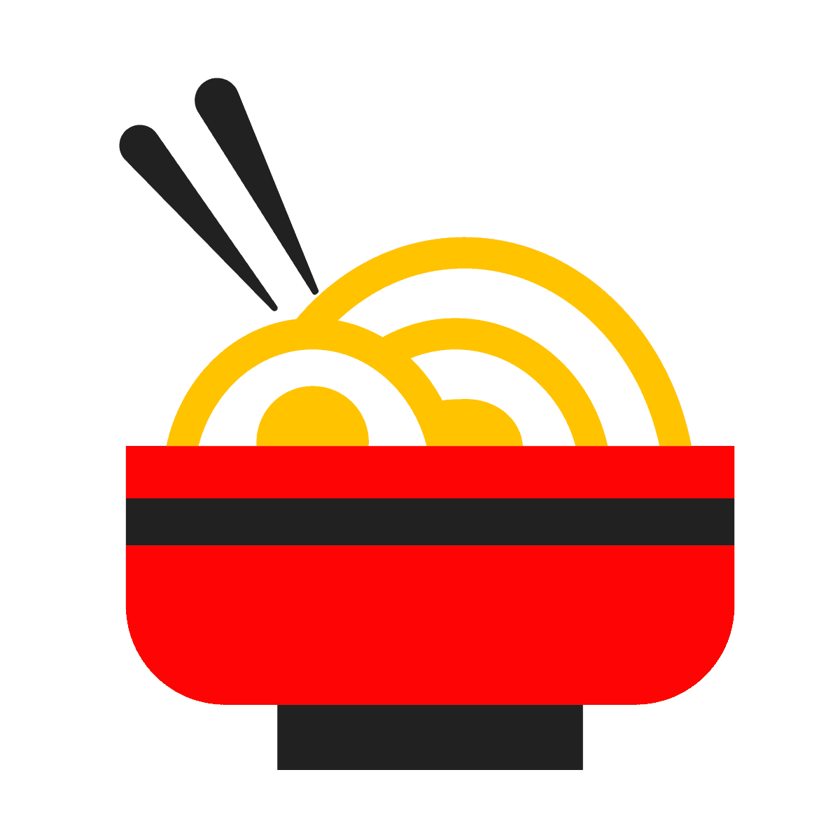 bold minimal ramen bowl logo for asian food branding