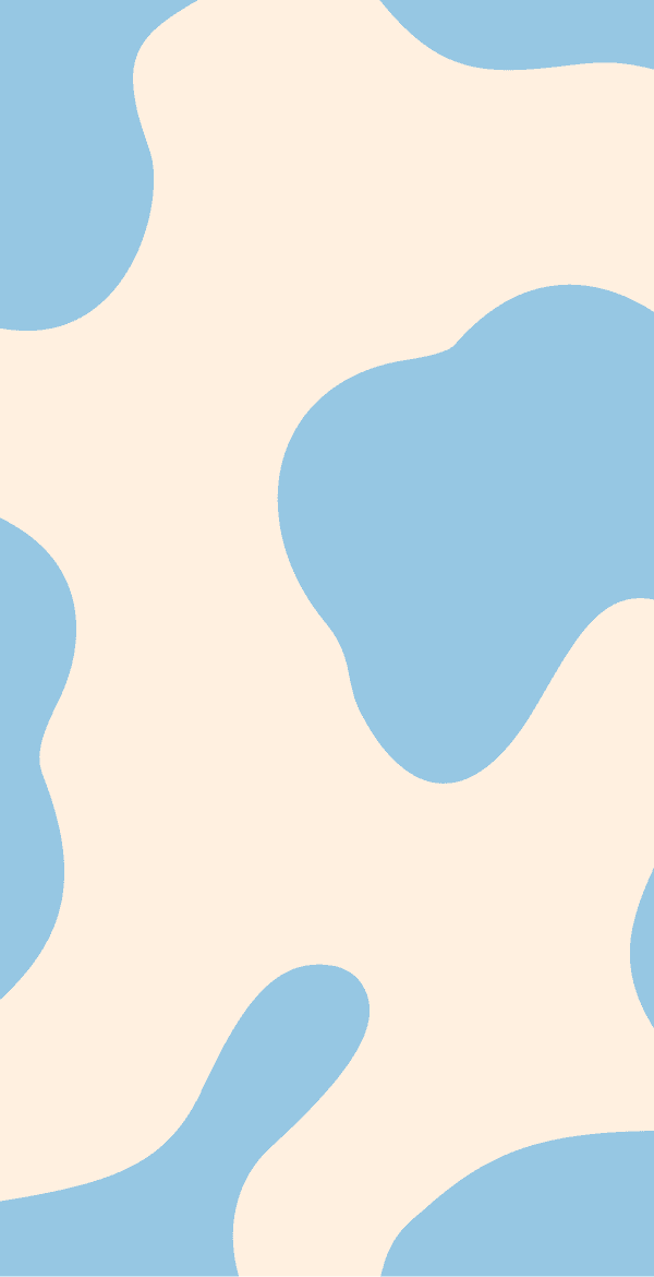 flat abstract illustration of fluid organic shapes in light blue and beige