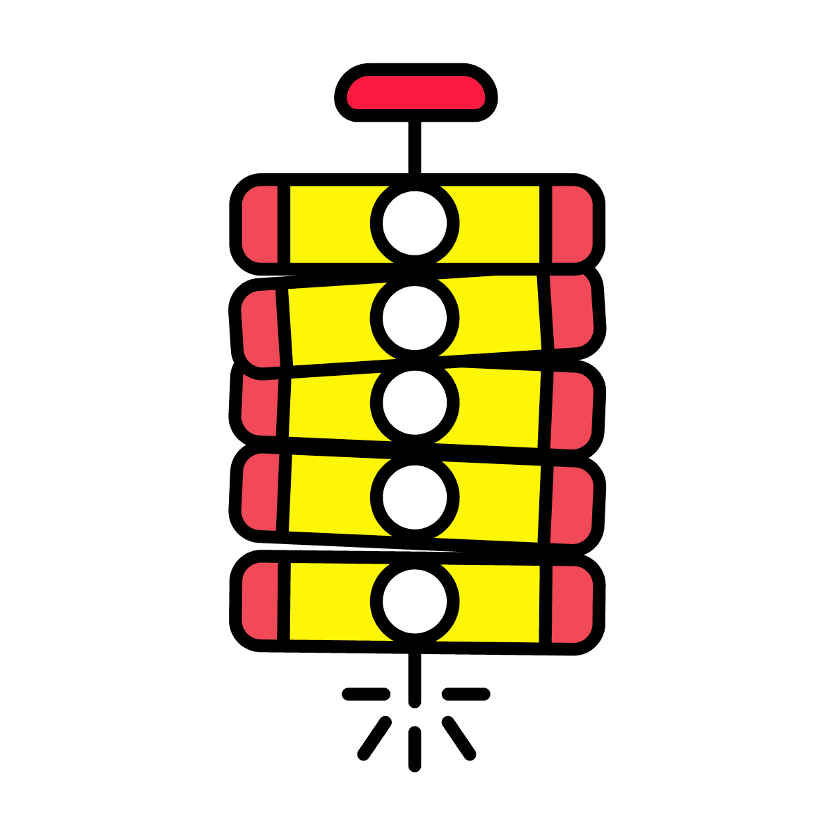 vintage stacked books icon in minimal style