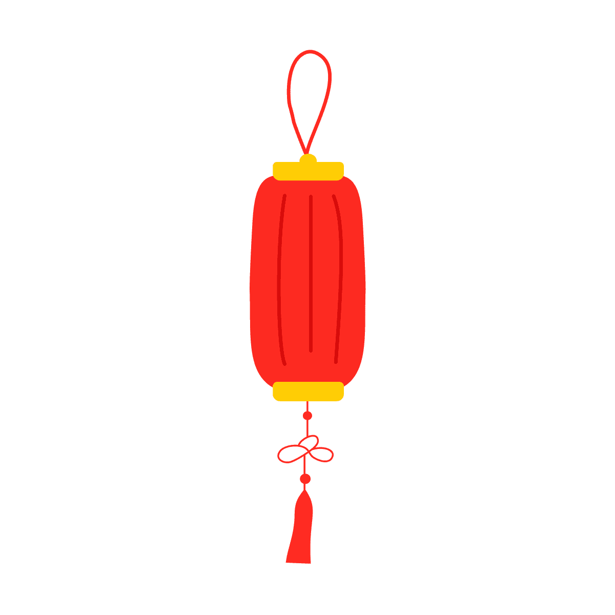 cheerful minimal lantern illustration for festive holiday designs