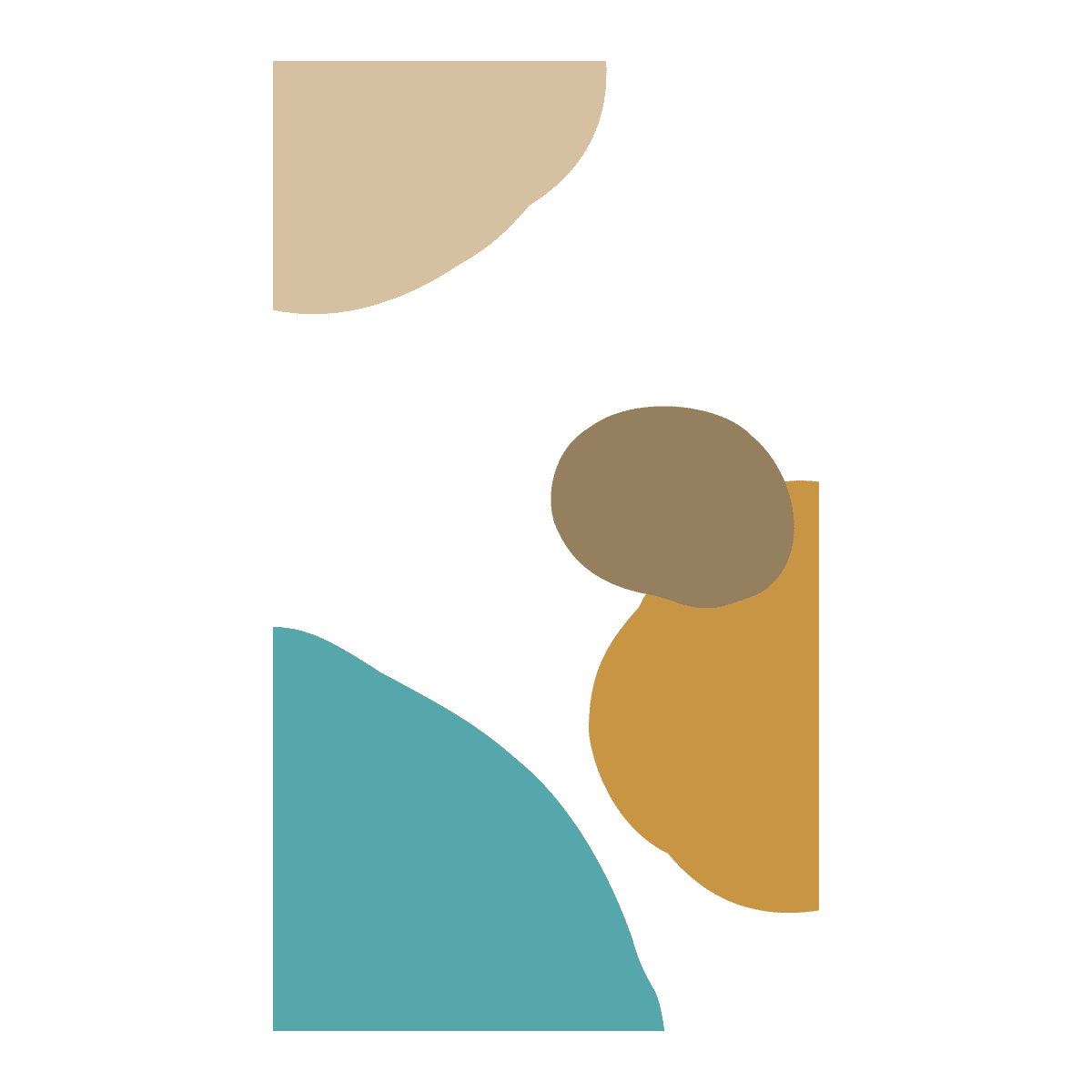 simple abstract backdrop with organic flowing shapes and earthy color palette