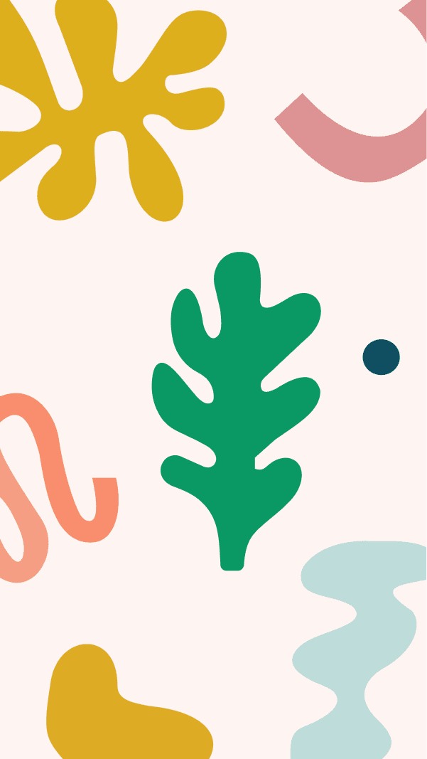 abstract background pattern with flat colorful organic shapes and forms