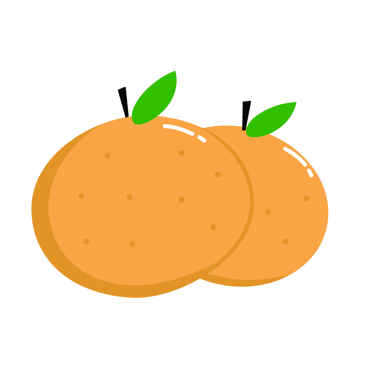 playful minimal orange illustration for fresh food branding