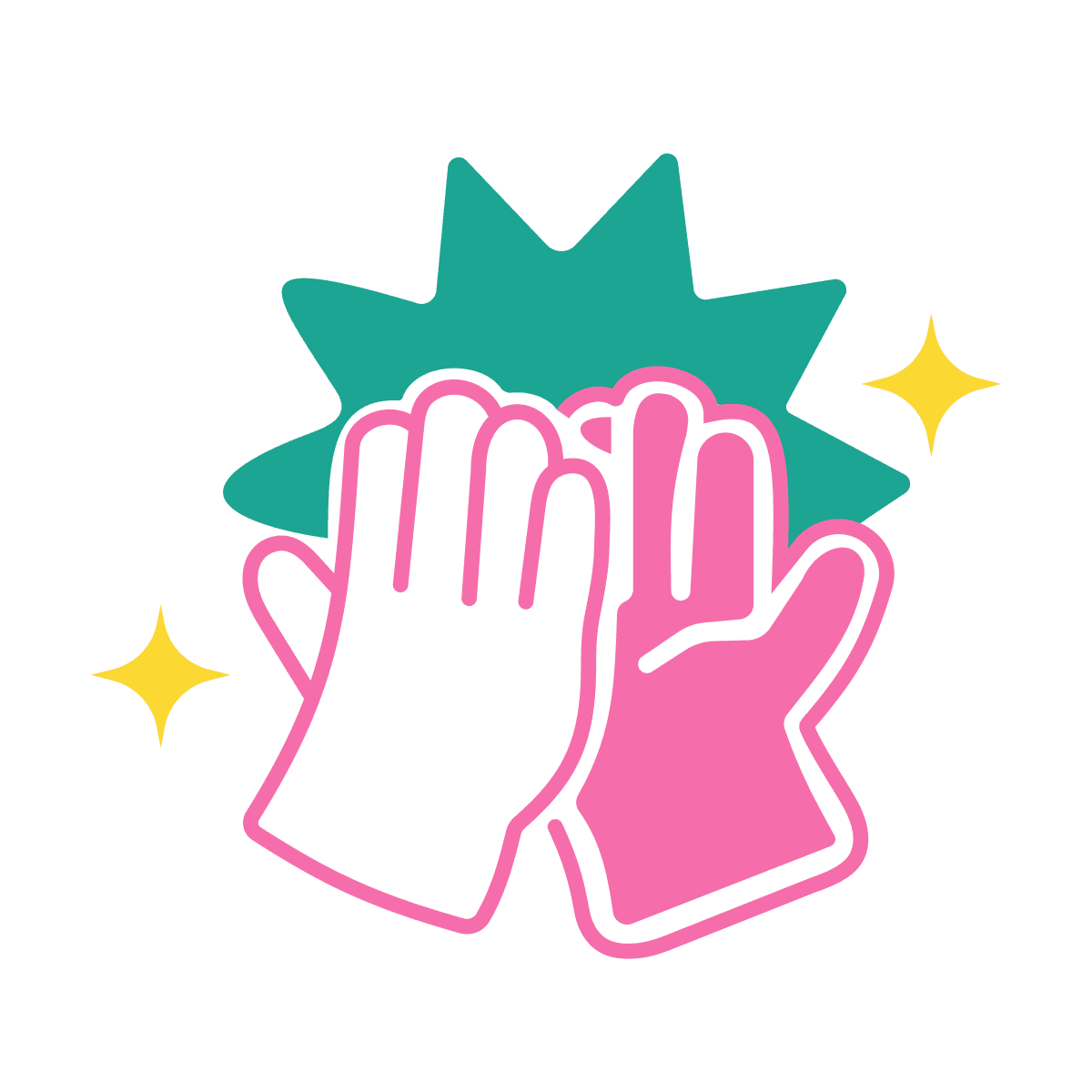 vibrant high five success icon for cheerful collaboration and achievement