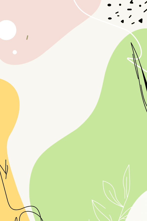 abstract background with soft pastel organic shapes line art leaves and dots for contemporary templates