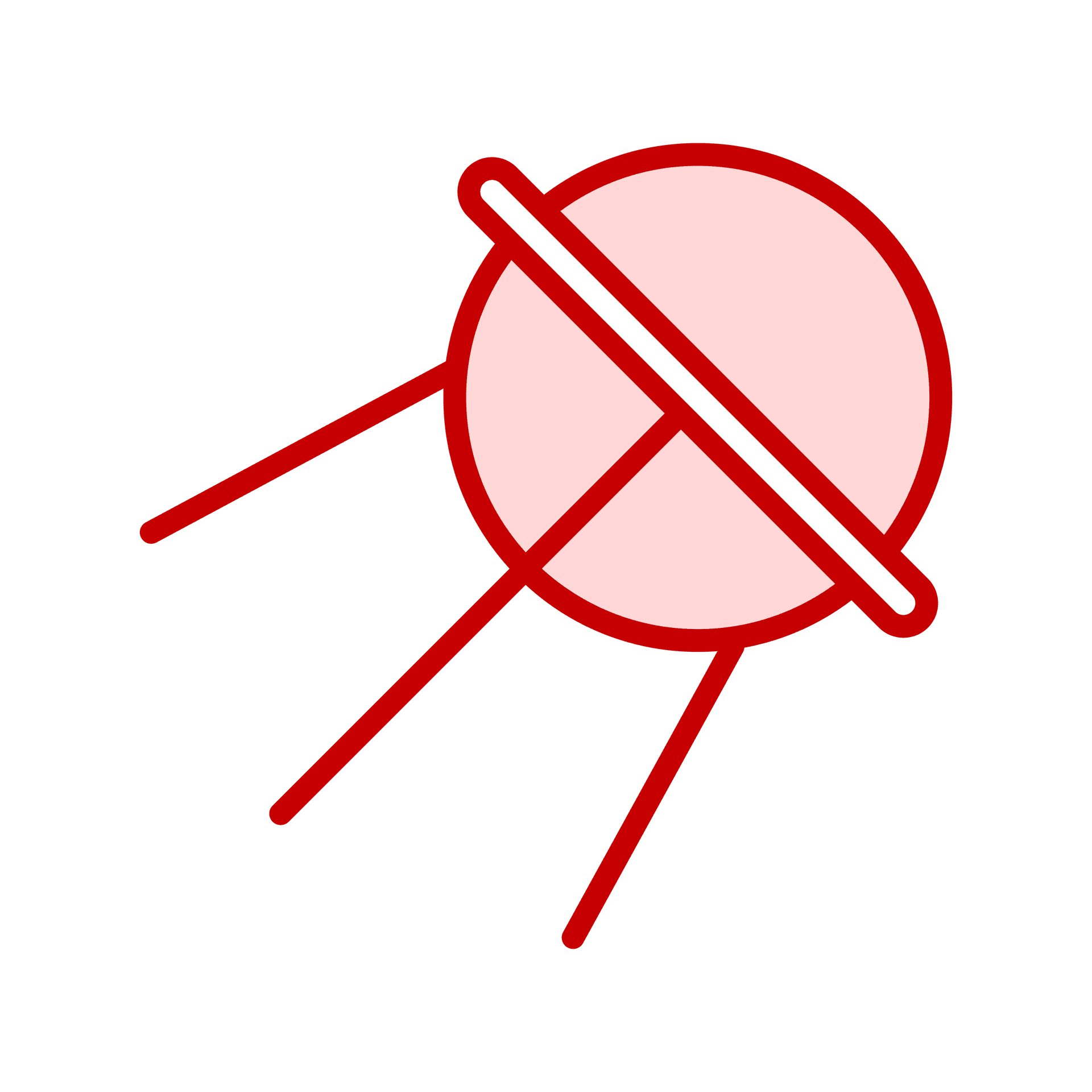 retro space satellite icon with linear design