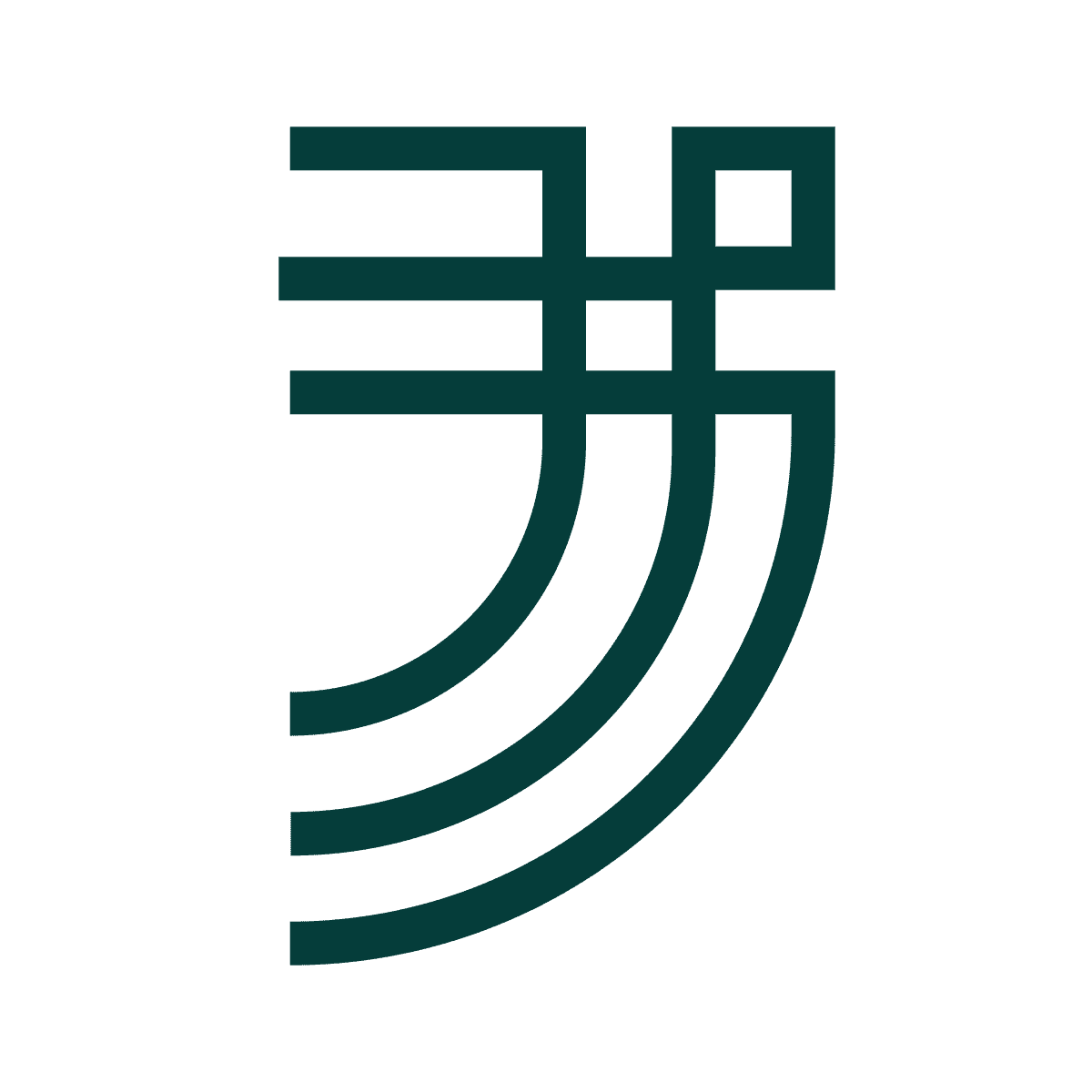 sleek minimalist geometric line logo for modern tech branding