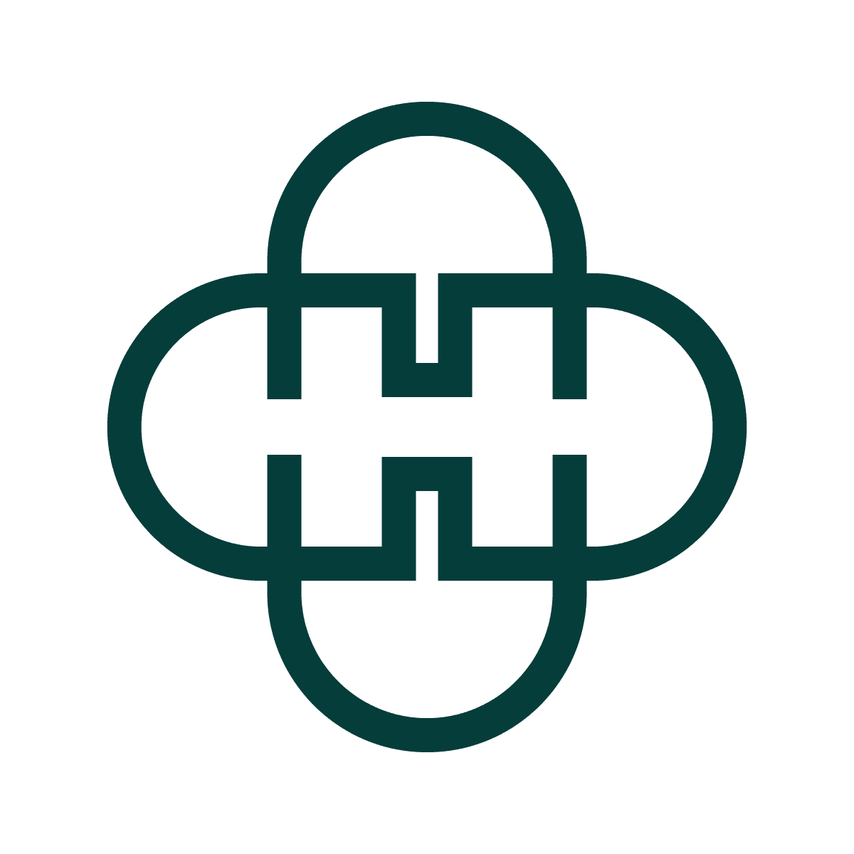 sleek professional geometric line art logo design