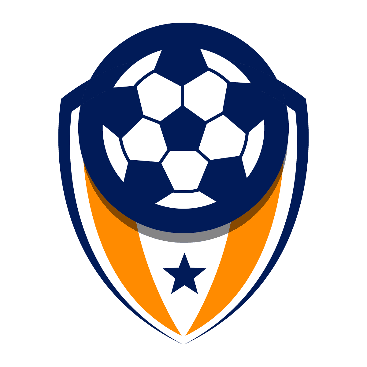 bold soccer team emblem vintage logo design