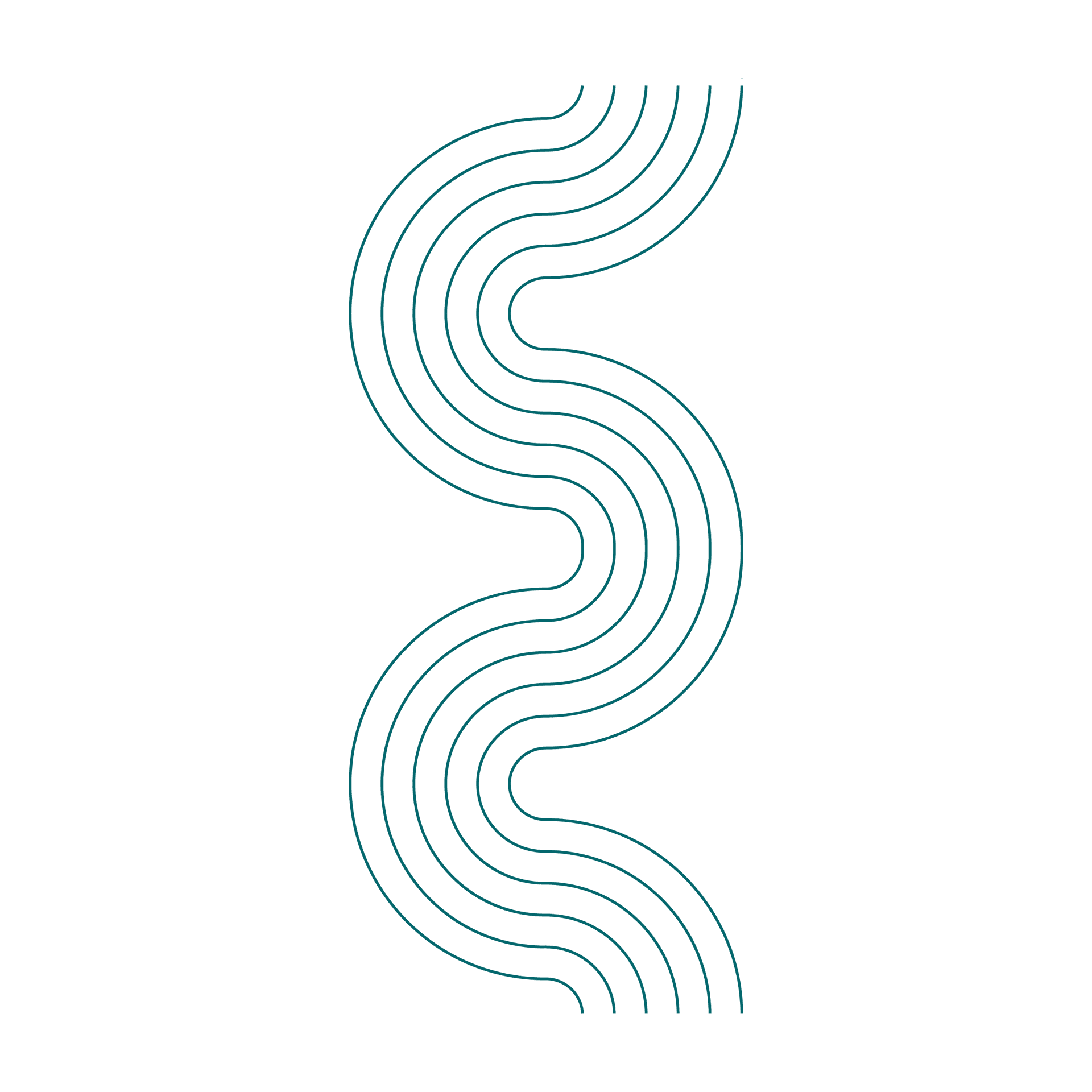 flowing abstract pattern illustration with curved teal lines on a gray backdrop