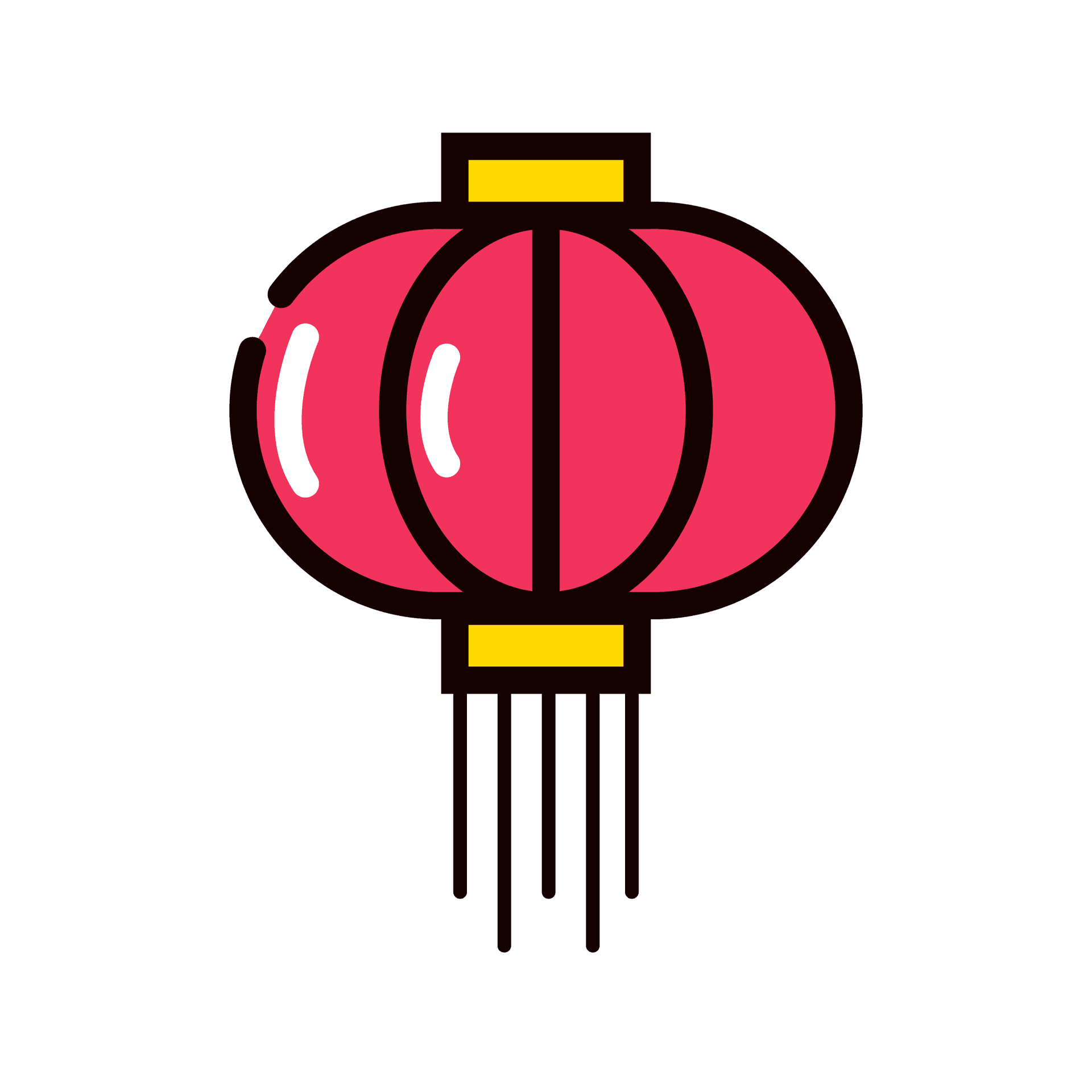 vintage red lantern icon for holiday