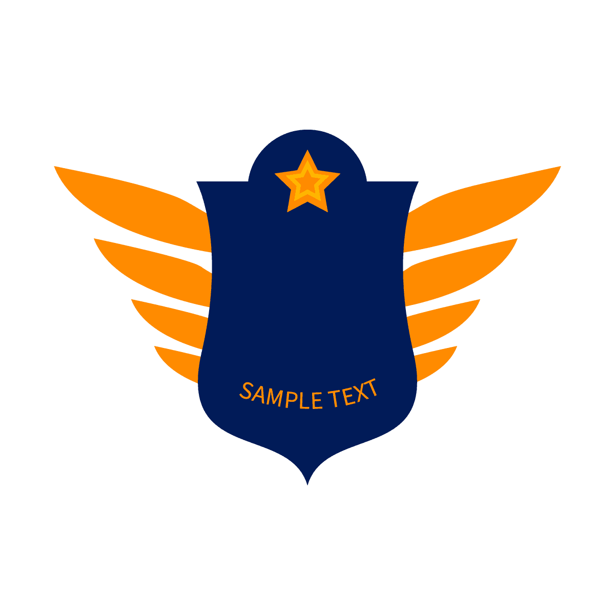 bold winged shield logo design for impactful branding