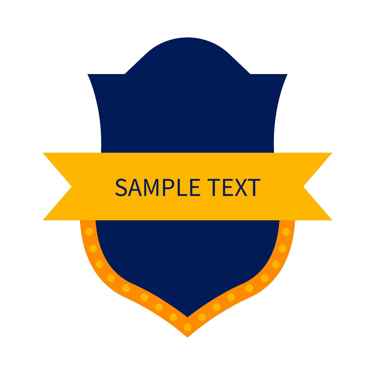 classic corporate shield emblem logo for distinguished branding