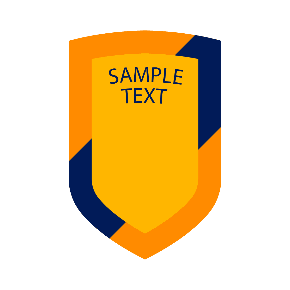 bold geometric shield emblem for dynamic corporate identity