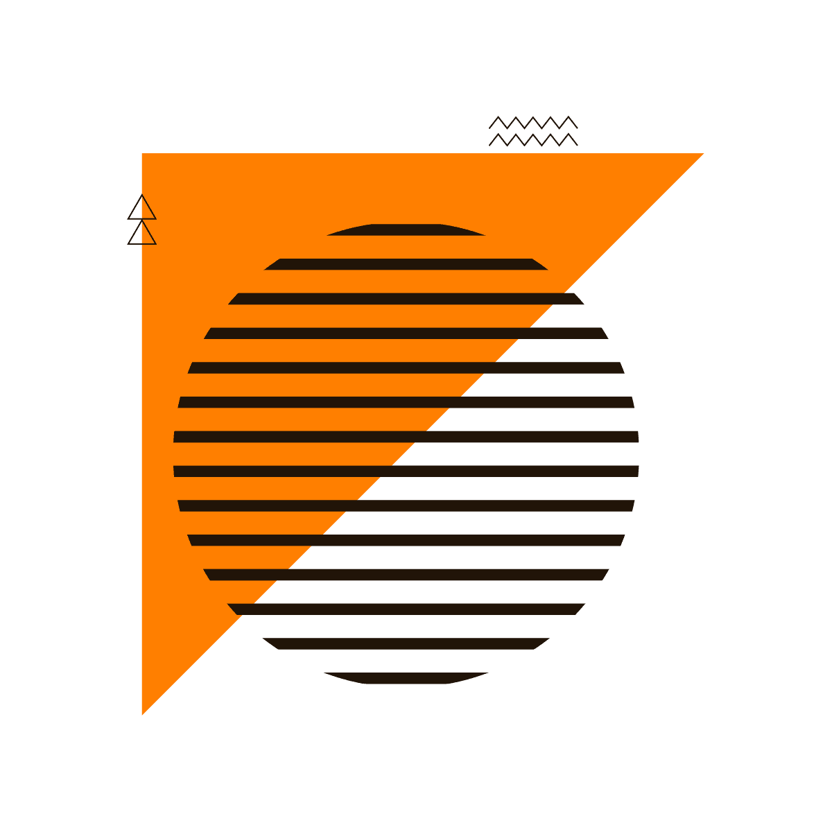 bold geometric abstract graphic design modern banner