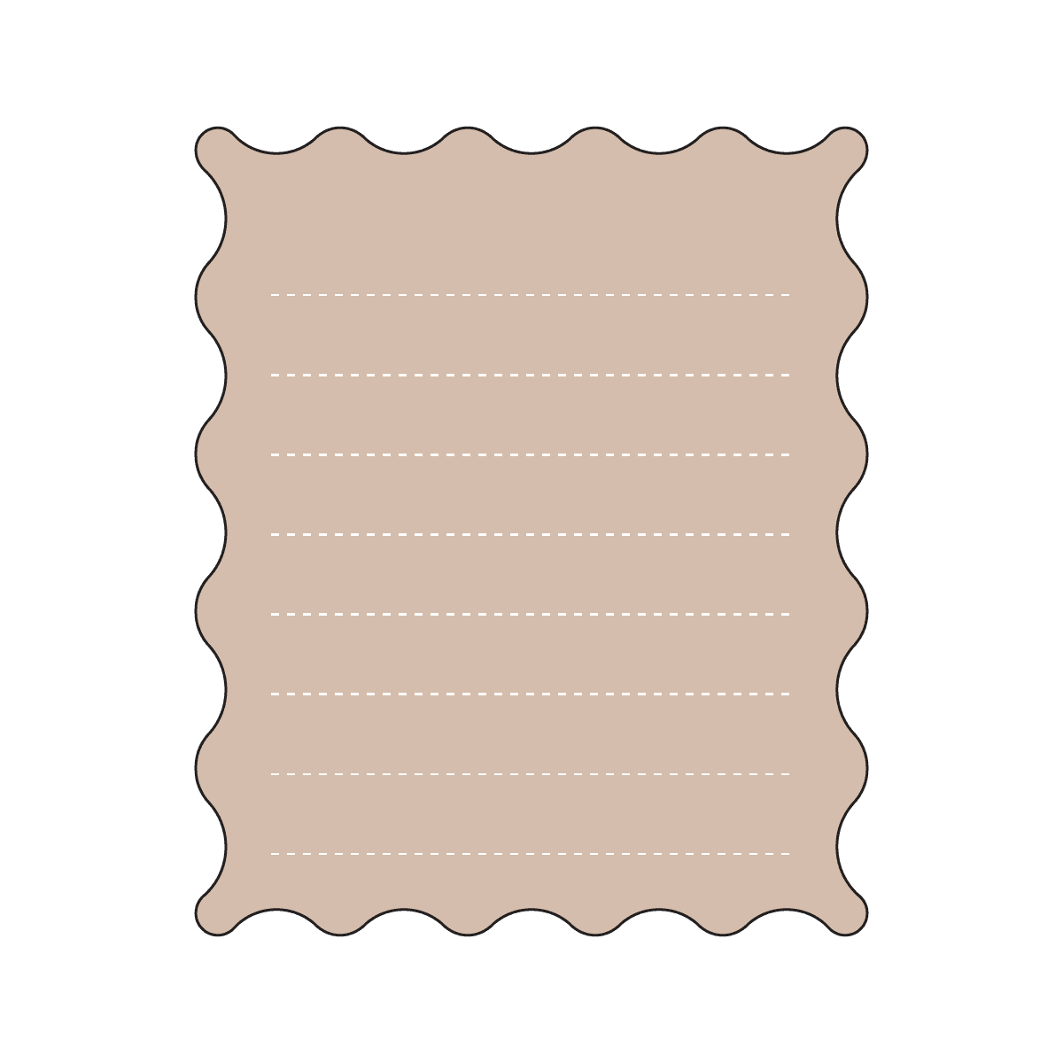 wavy lines paper stationery vintage note