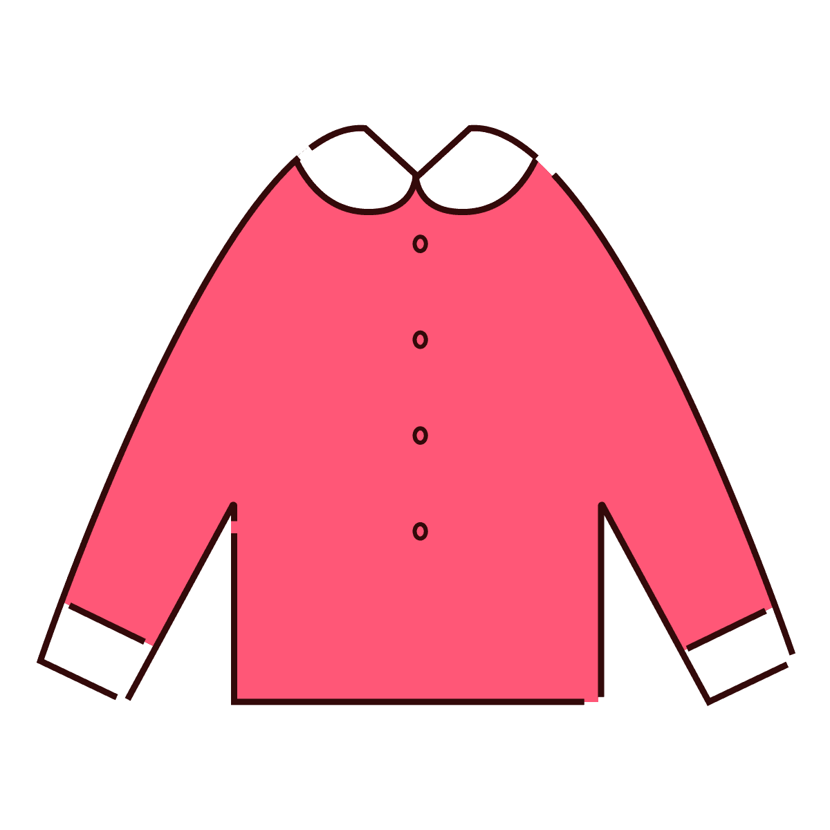 vintage pink sweater with white collar