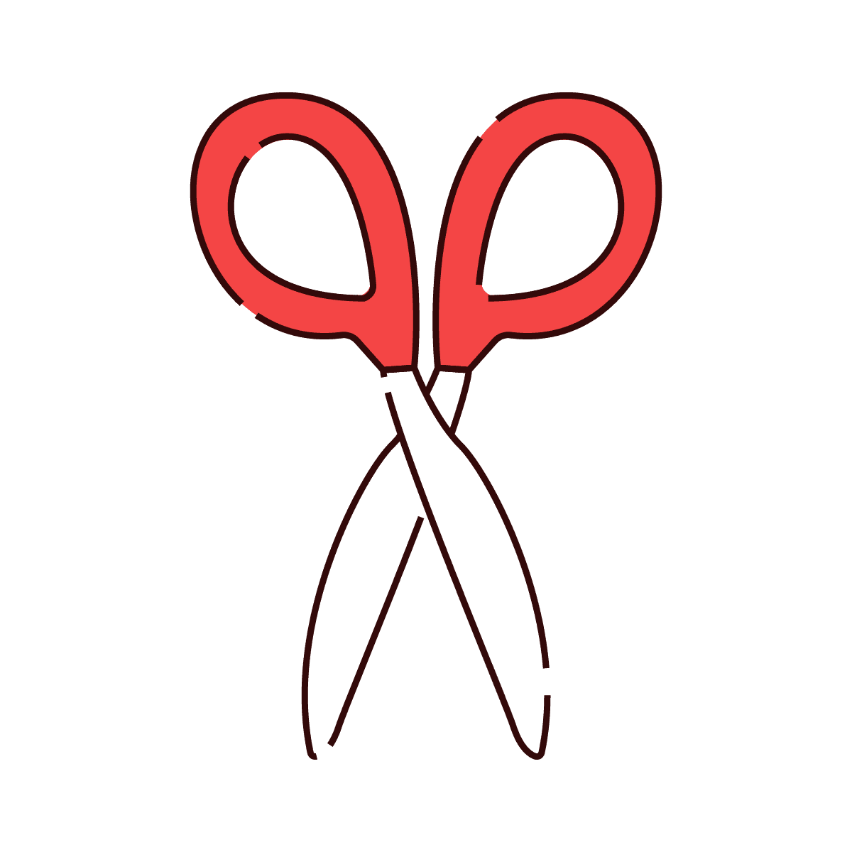vintage red scissors icon for crafty designs