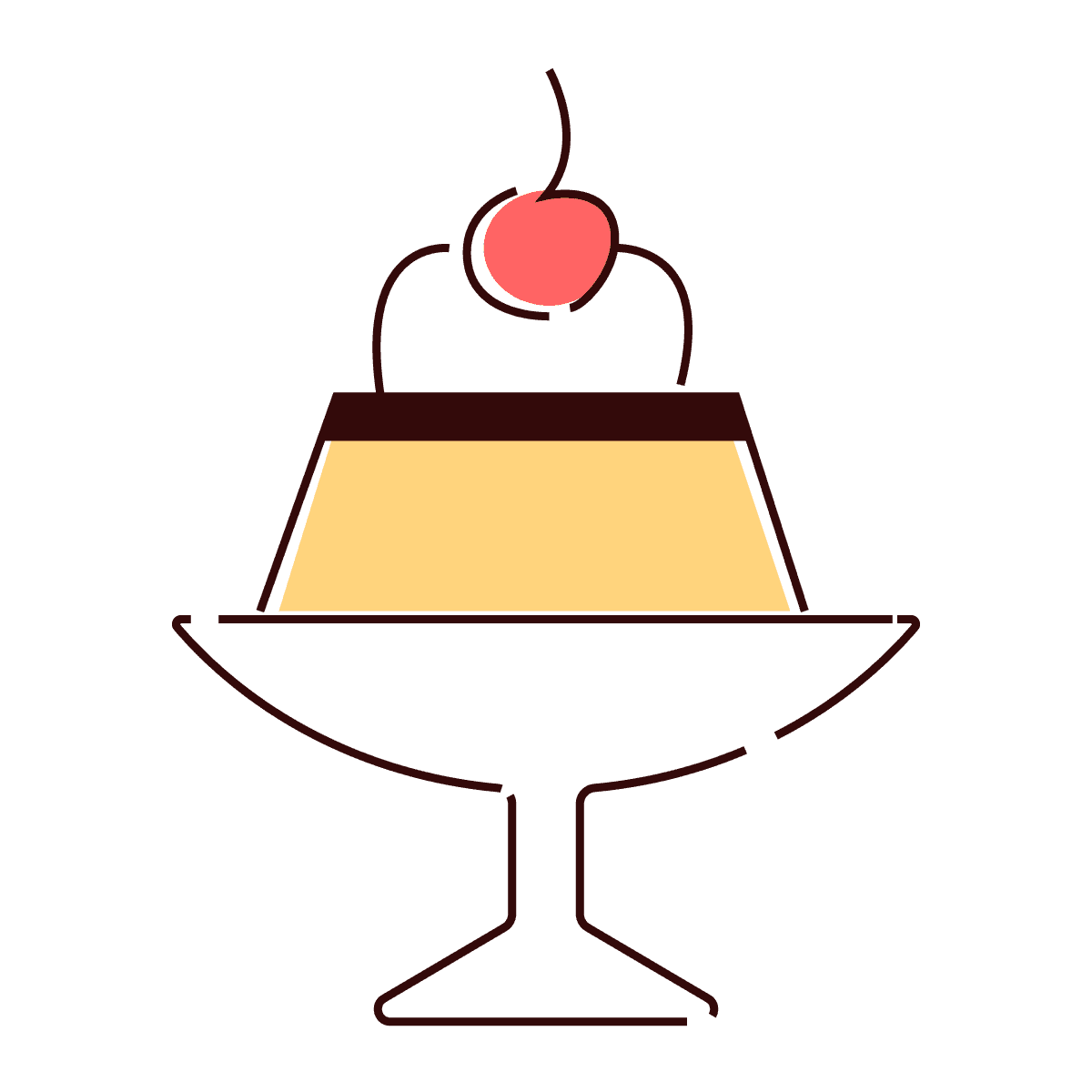 vintage ice cream sundae sticker design