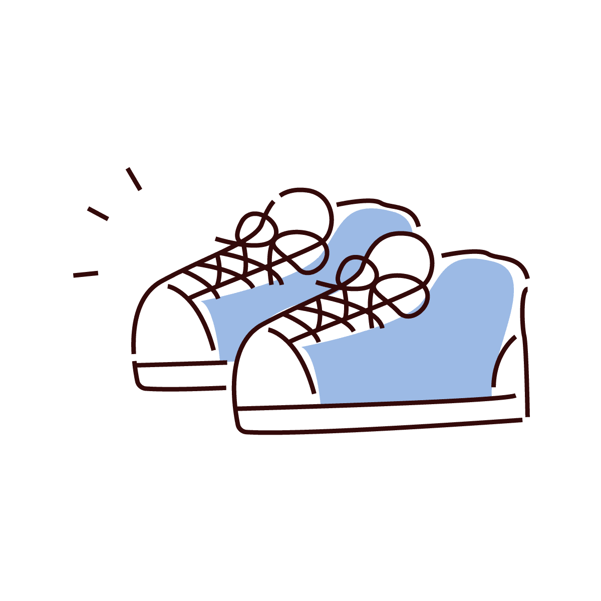 vintage blue sneakers icon for summer style