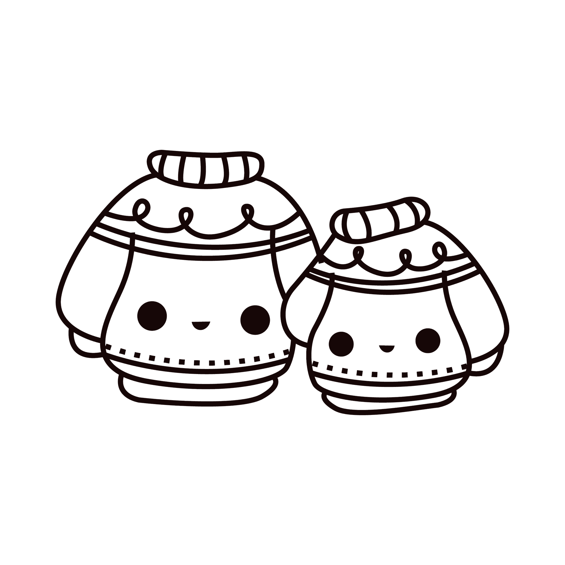 cute winter sweater friends icon design