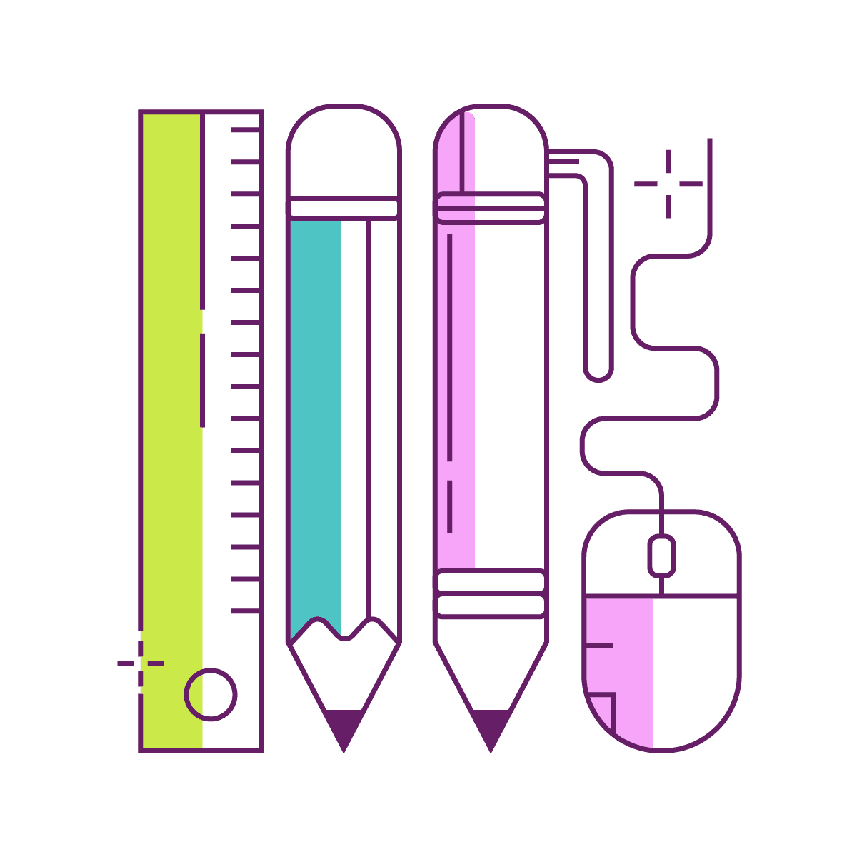 line art graphic design elements illustration