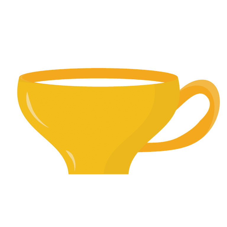 minimalist flat style illustration featuring coffee-related drinkware and accessories for modern beverage concepts