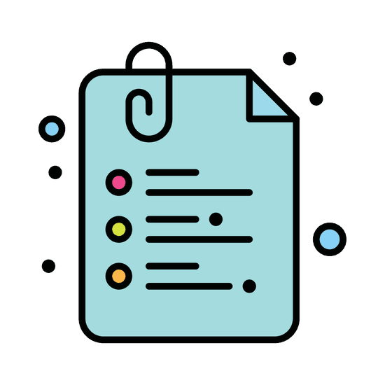 minimalist line art icon set for communication and organization