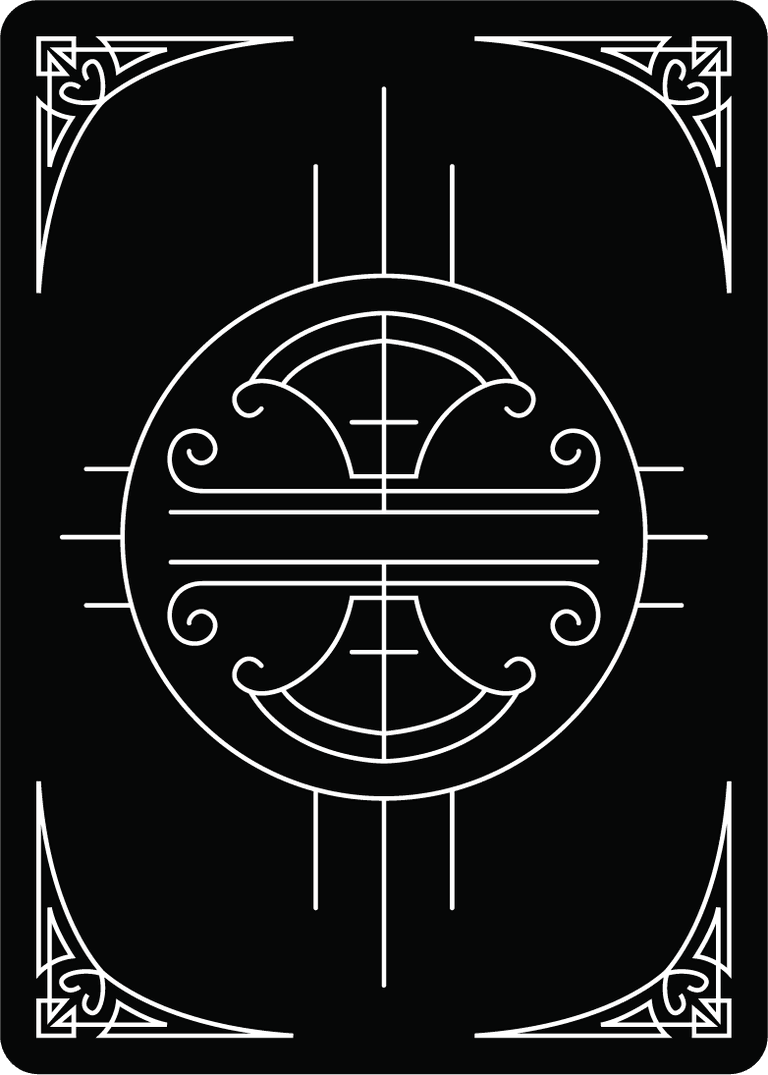 free playing card back vector with intricate lines and elegant ...