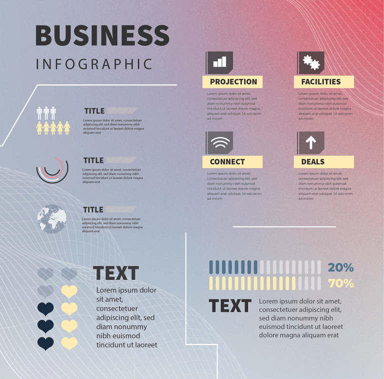 modern business infographic template with charts, diagrams, and visual data insights for presentations and reports