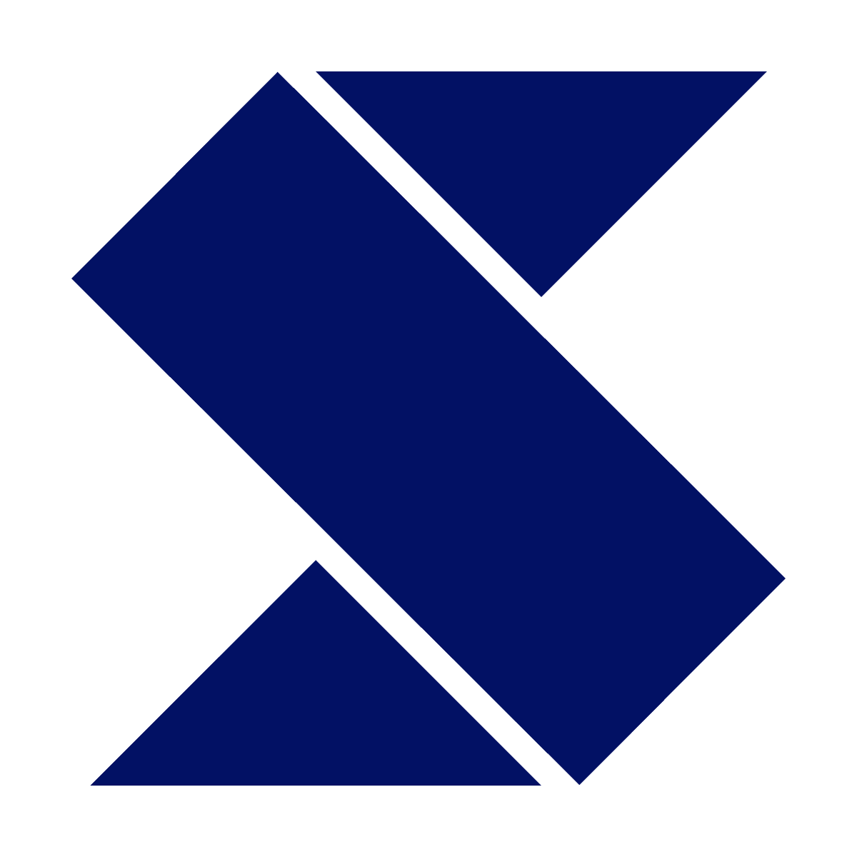 geometric angular letter s logo blue for minimalist business branding and corporate mark
