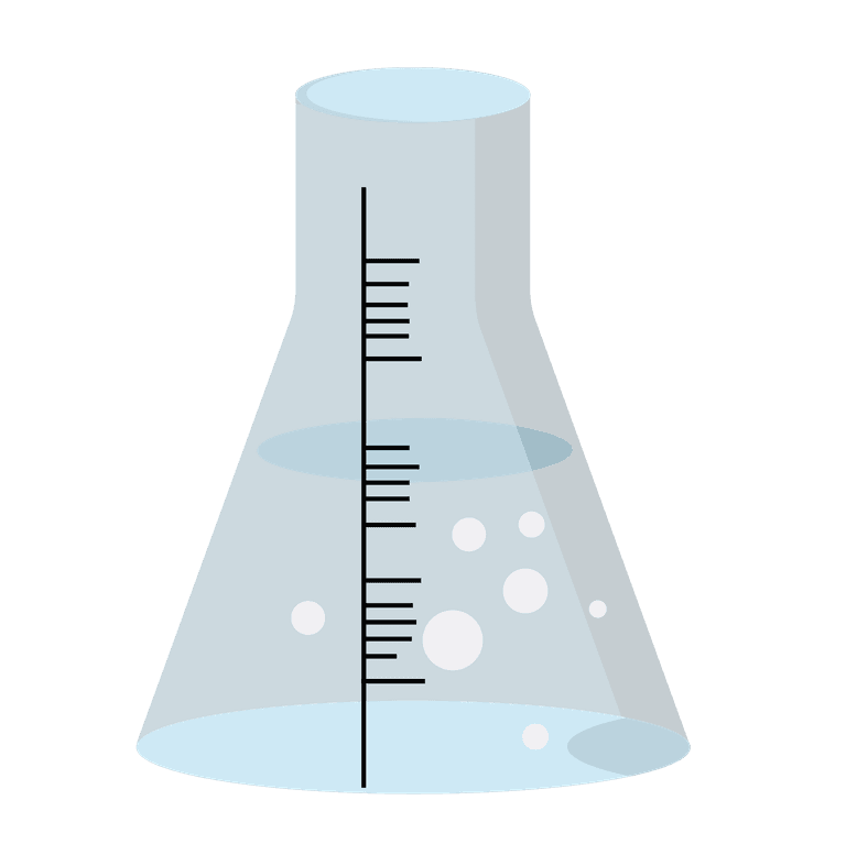 flat illustration science lab equipment supplies