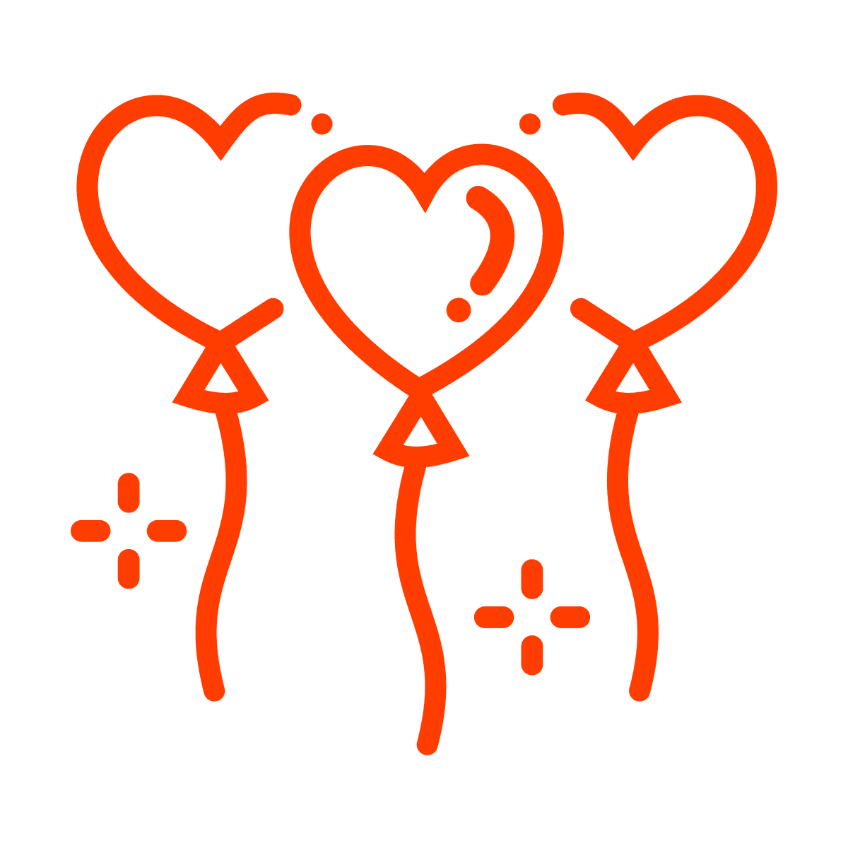 playful heart icons for valentine's day