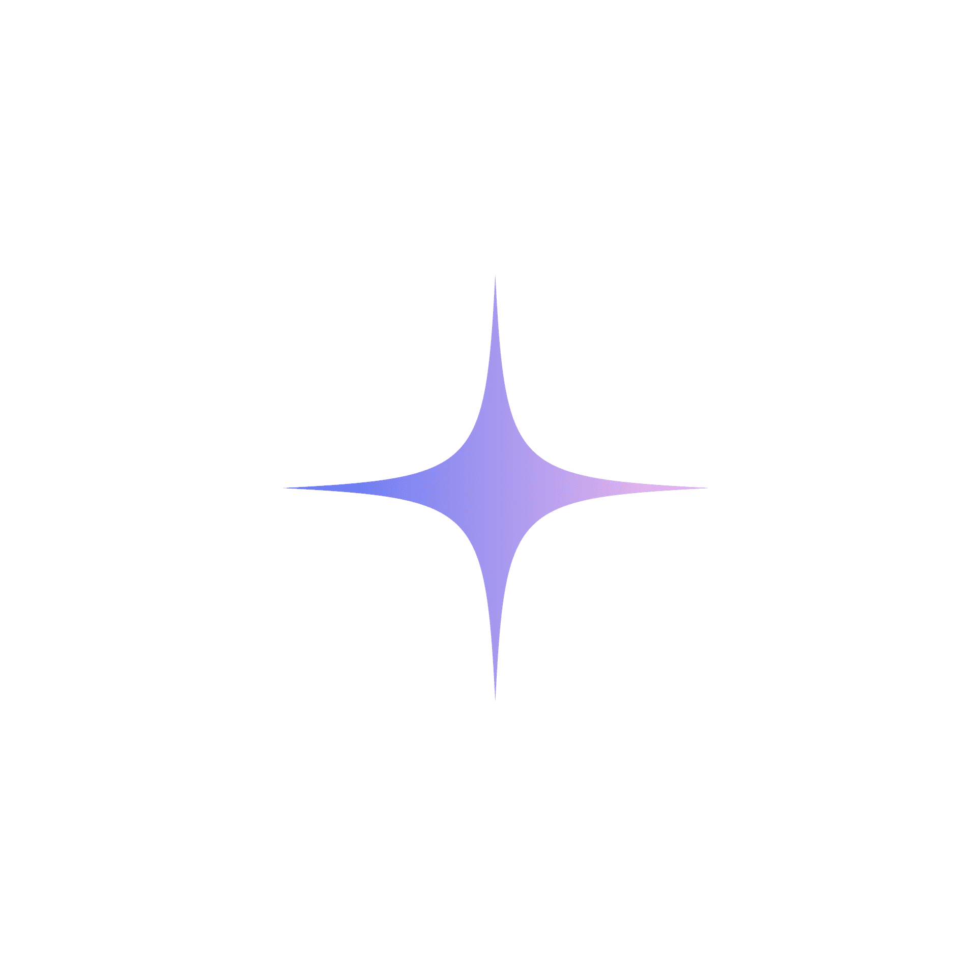 Y2K dazzling 4-pointed purple star element